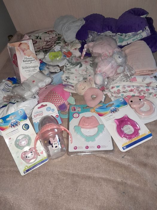 Zestaw do wózka dla dziewczynki- fioletowy