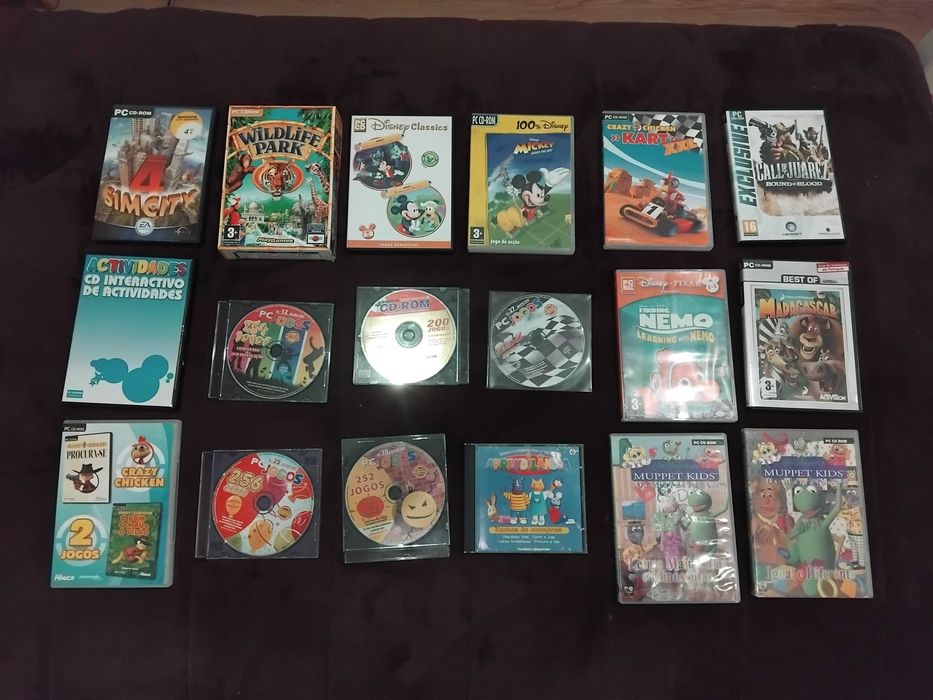 18 Jogos Vintage PC CD-ROM
