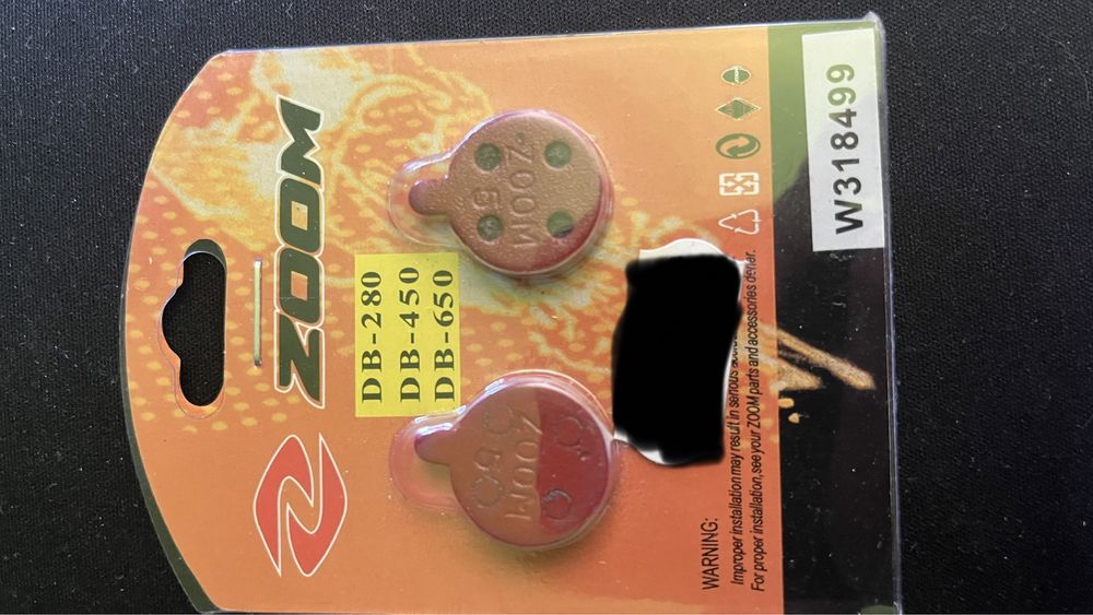 Klocki hamulcowe do rowera Zoom W318499