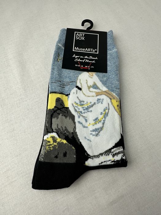 Musearta skarpetki z motywem Edvard Munch