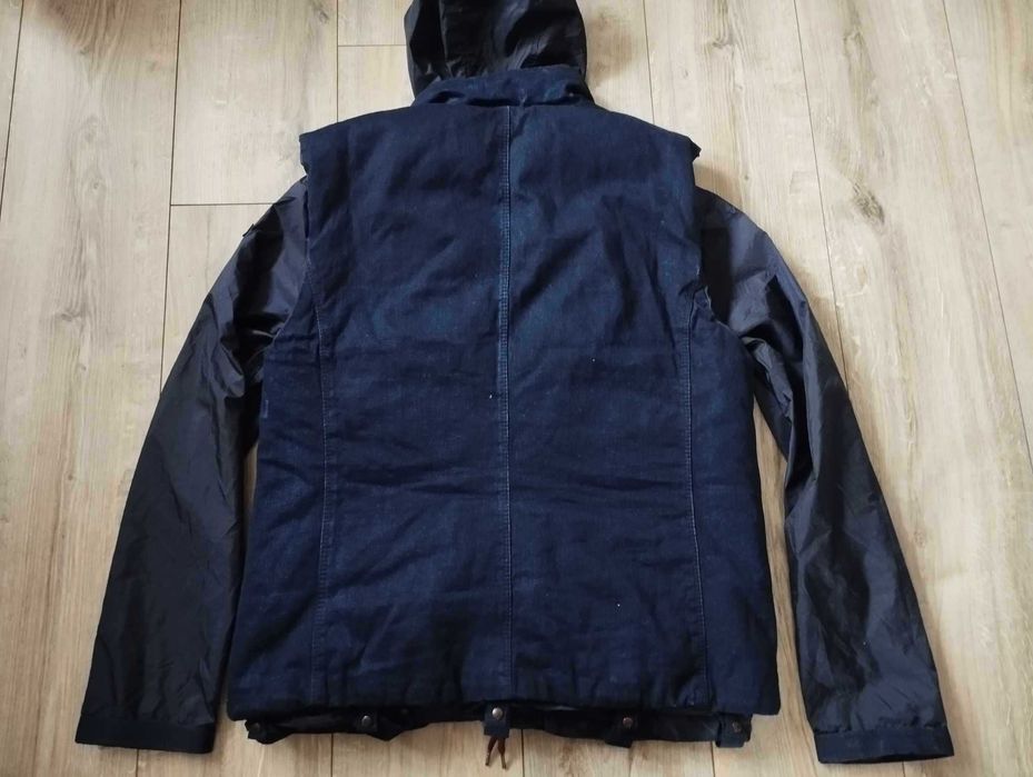 Napapijri kurtka + kamizelka puchowa jeans L Vitage Retro down west