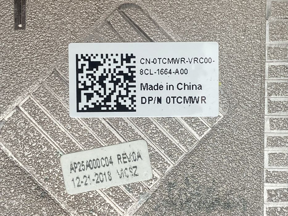 Сервісна кришка Dell Latitude 5480, 5490. 0TCMWR