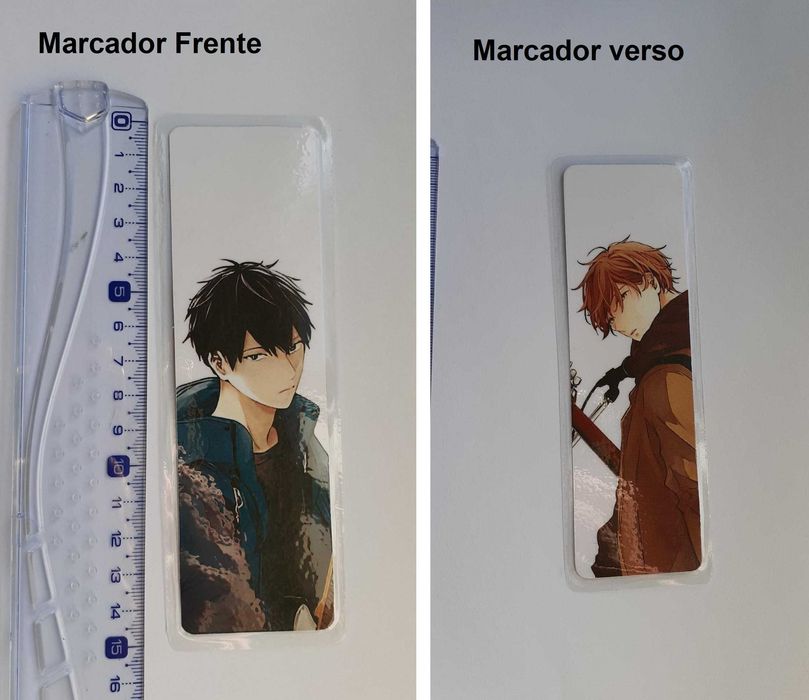 Marcador de livros e ímanes laminados anime, manhwa, BL, Yaoi