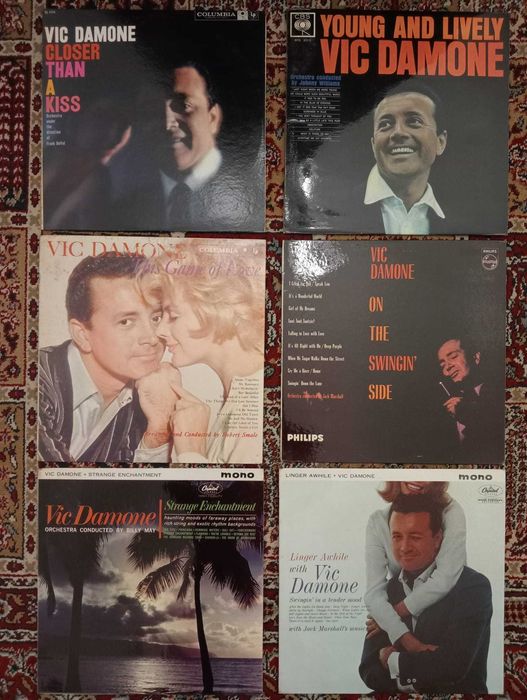 Discos Vinil - Perry Como, Pat Boone, Vic Damone e Eddie Fisher