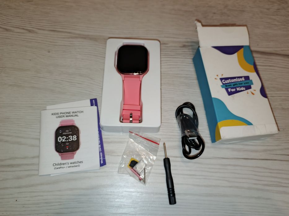 Smart watch dziecięcy różowy Karta Sim