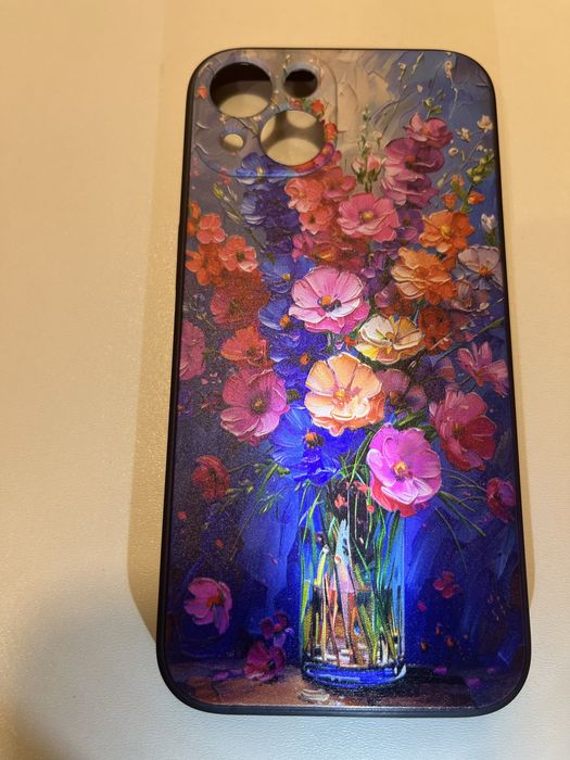 Чохли на бампер прінт квіти метелики iphone 13