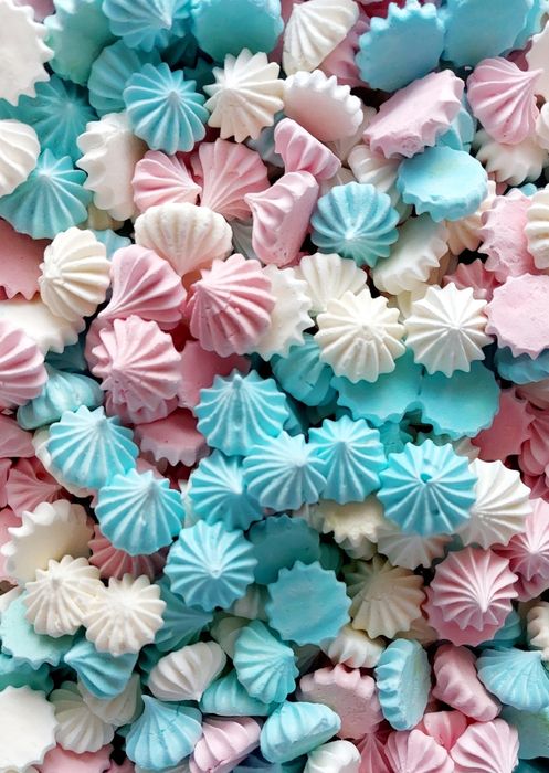 Bezy małe różowo niebieskie pastelowe 30g