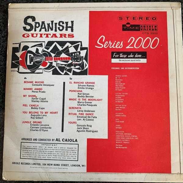 Al Caiola - Spanish Guitars LP USA 1962