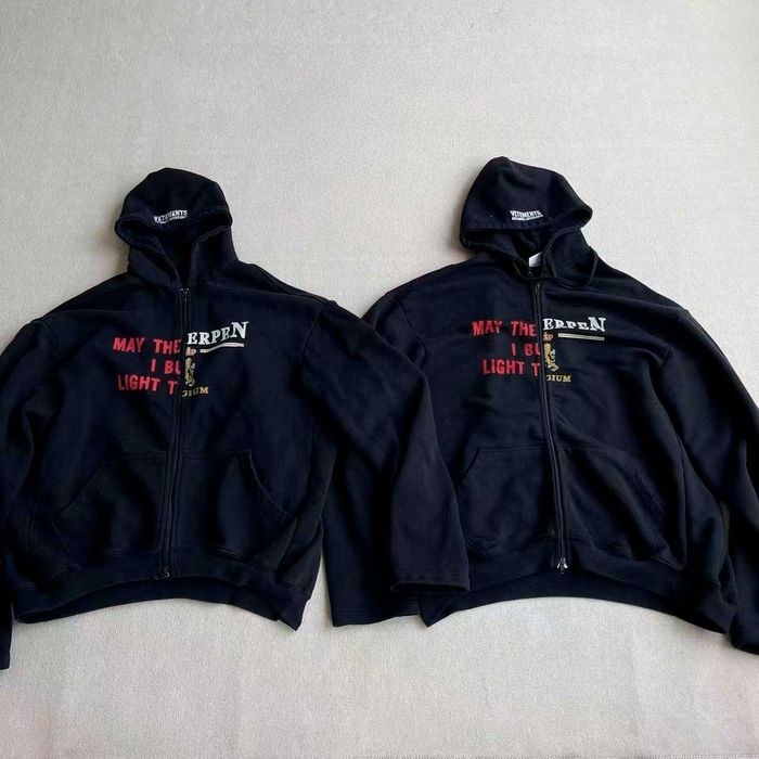 Vetements Antwerpen Split May The Bridges MTB Zip Hoodie