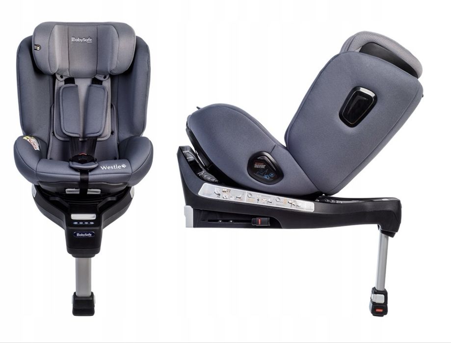 BabySafe Westie I-SIZE fotelik samochodowy 0-18 kg, obrotowy od 0 do 4 lat