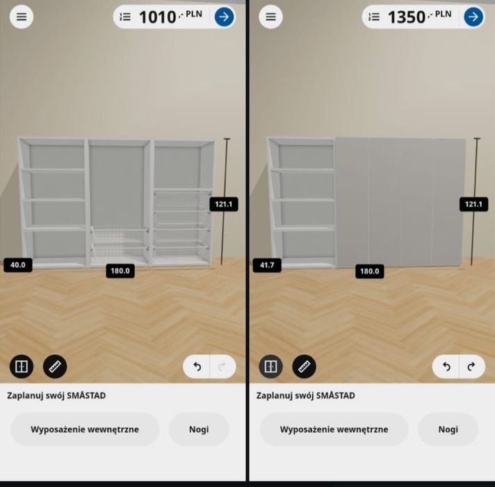 Ikea szafki Samstad 3szt