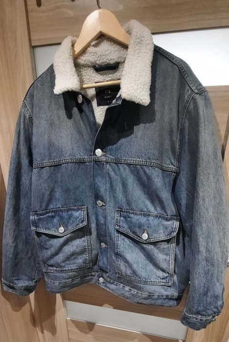 Kurtka jeansowa ocieplana C&A. Kurtka męska dzinsowa.