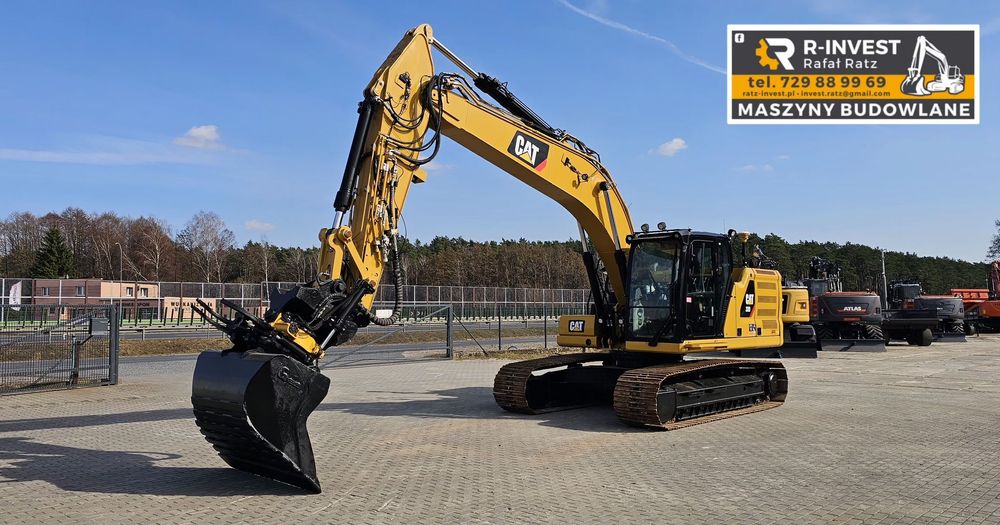 Caterpillar 320 NG (320 F, 320E, 323 NG, 323 F, 323 E)  Koparka gąsienicowa CAT 320 NG / 320F 320E / TRIMBLE Roto szczypce