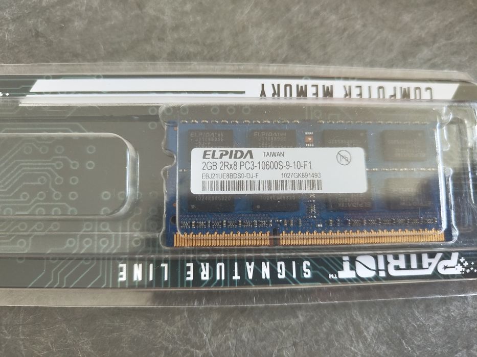 Оперативна пам'ять ELPIDA 2GB 2RX8 PC3-10600S-9-10-F1 SODIMM