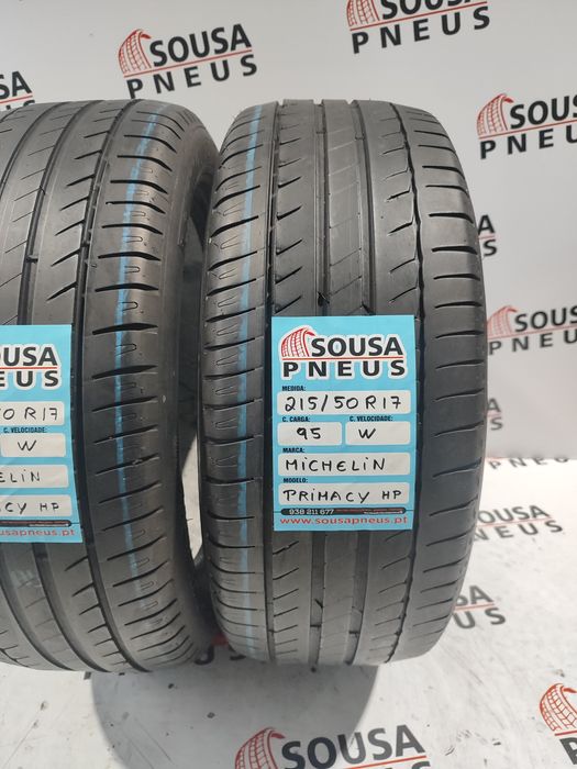 2 pneus semi novos 215-50R17 Michelin - Oferta dos Portes