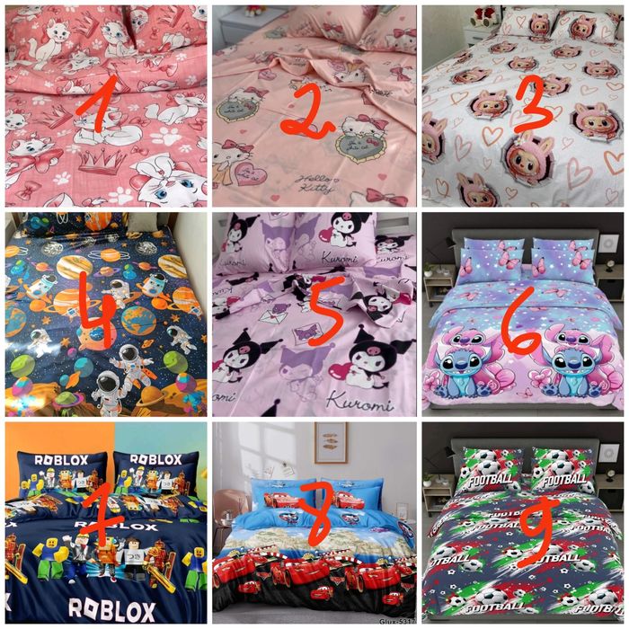 Дитяча півтораспальна постільна білизна бязь голд люк,  власне виробни