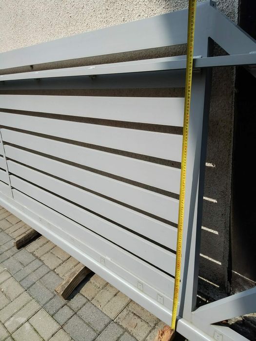 Zestaw ogrodzenie brama furtki aluminium