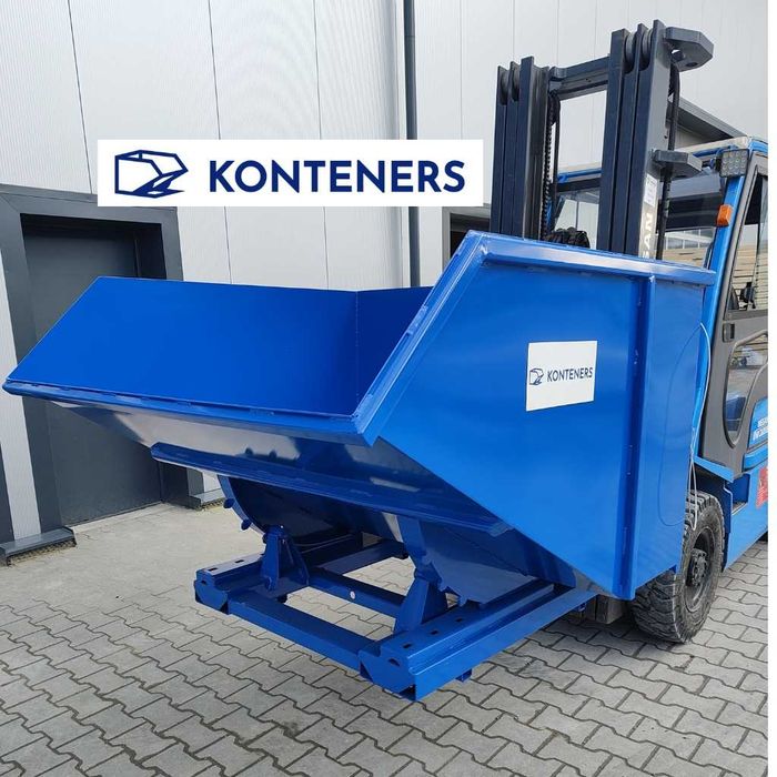 Kontener samowyładowczy Koleba 1,5m3 piasek/beton/gruz/drewno/ koliba