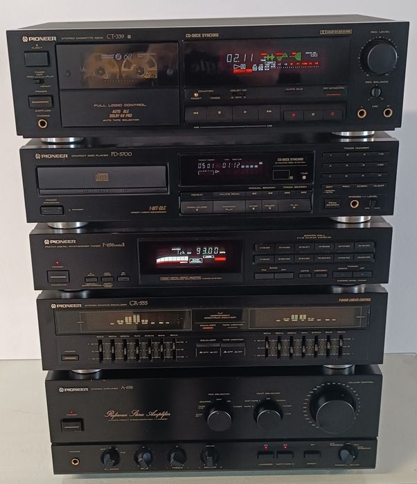 Wieża Pioneer, Technics, Vintage, Diora,