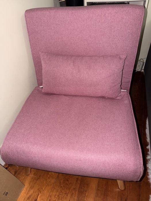 Sofá Cama Solteiro Rosa