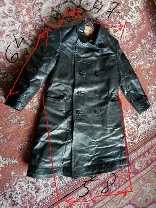Кожаное пальто старинное мужское