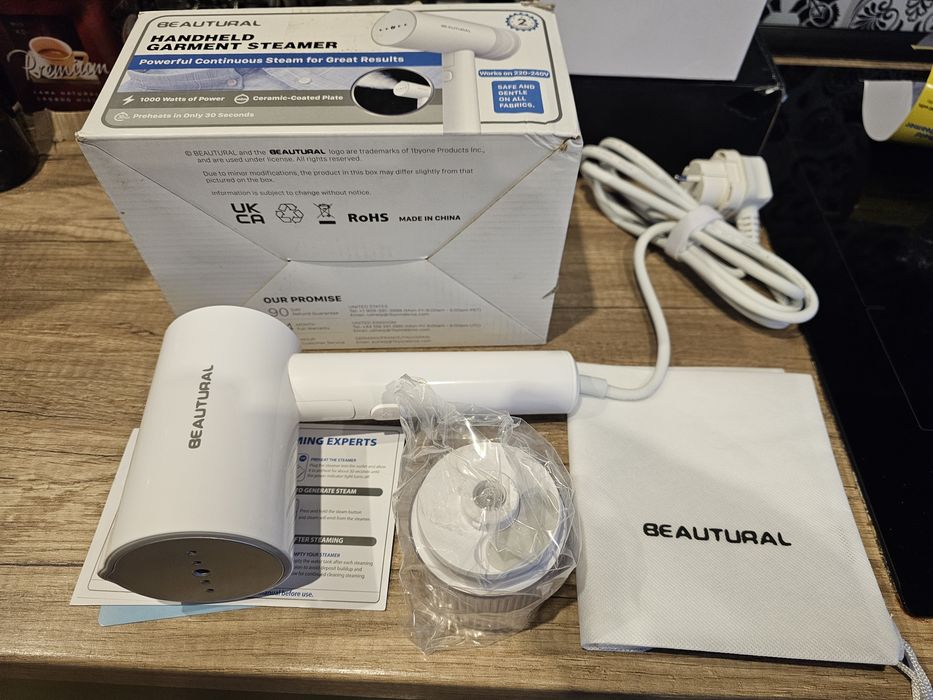 BEAUTURAL Parownica składana ręczna prasownica parowa