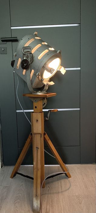 Lampa podlogowa stojaca vintage loft industrial industrialna glamour