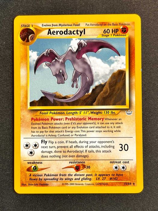 Aerodactyl Fossil Set 16/62 - Português (Wizards 1999)
