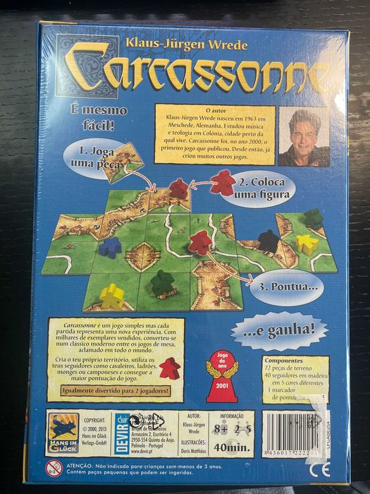 Carcassonne (fechado e ainda selado) - nunca usado!