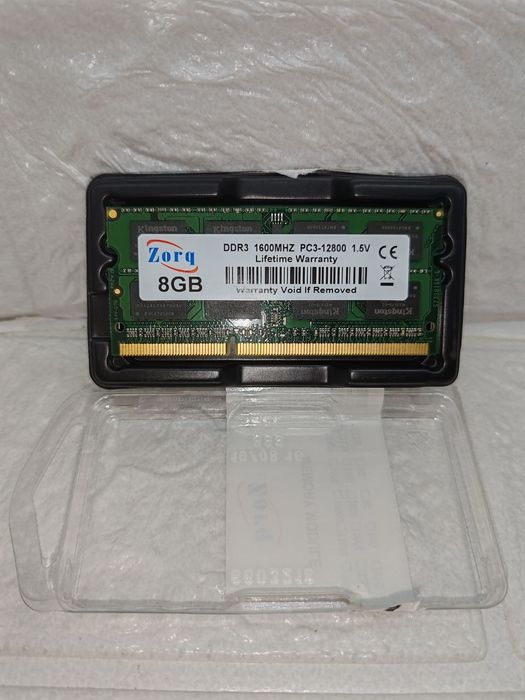 Нова оперативна пам'ять Zorq Ddr3 8Gb 3200MHz
чіпи Samsung
таймінги 22