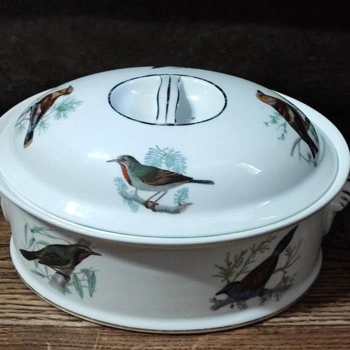 Огнеупорная фарфоровая кастрюля - террин Louis Lourioux France Le Faun