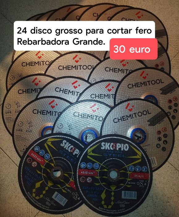 Discos para rebarbadora e mais coisas