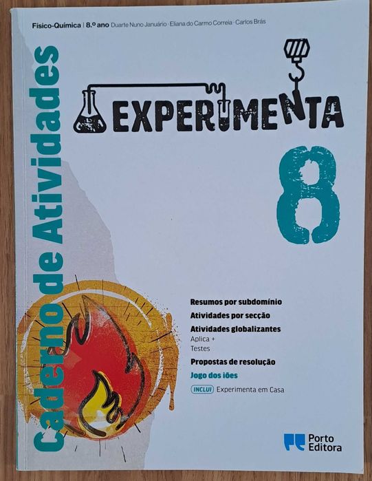 Cadernos de atividades do 8º ano (GEO/MAT/ESP/FQ/PT/ING)