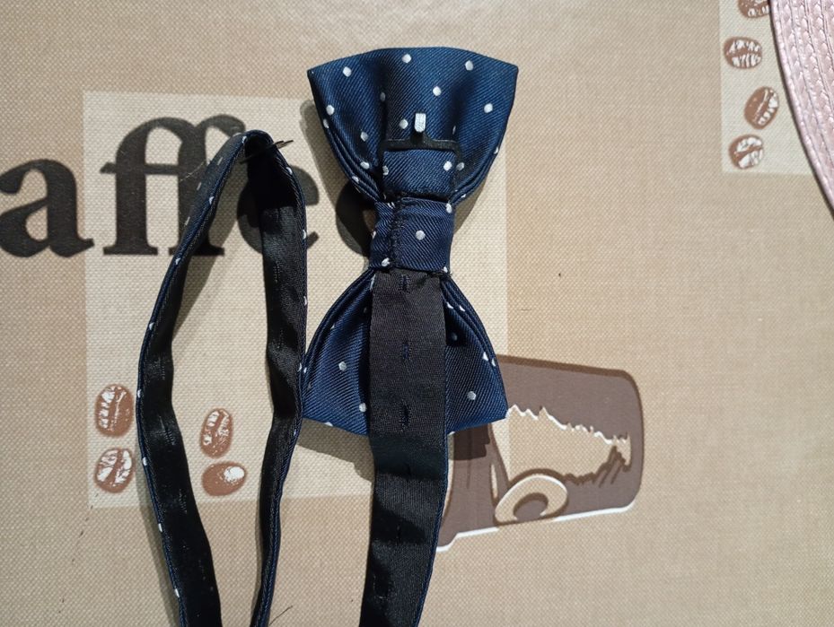 Elegancka mucha w kropki