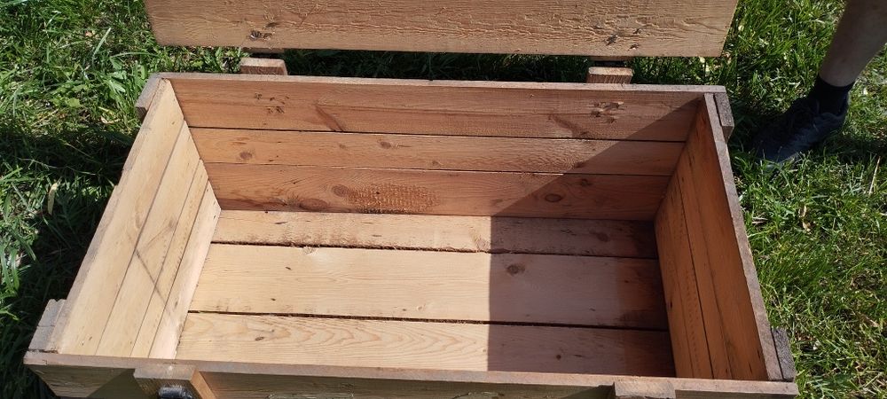 Skrzynia drewniana wojskowa