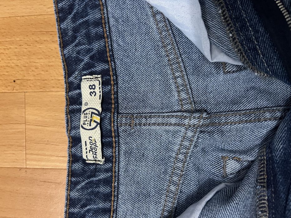 Джинсовая юбка миди