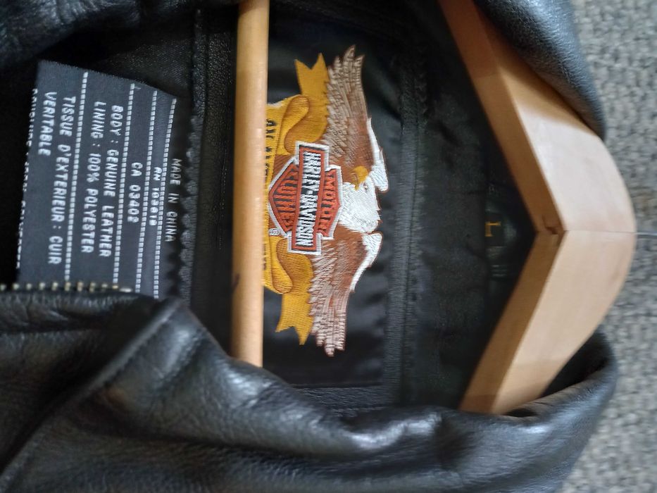 Casaco em pele Harley Davidson 100th aniversario 100 anos Tamanho L