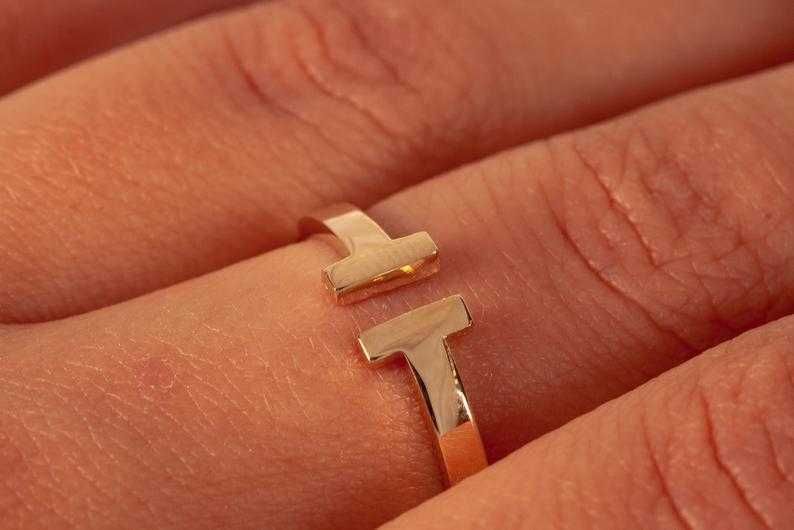 Кольцо женское Tiffany из желтого золота