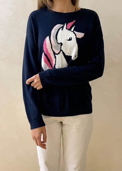 Abercrombie&Fitch світшот светер котоновий с единорогом хлопок свитшот