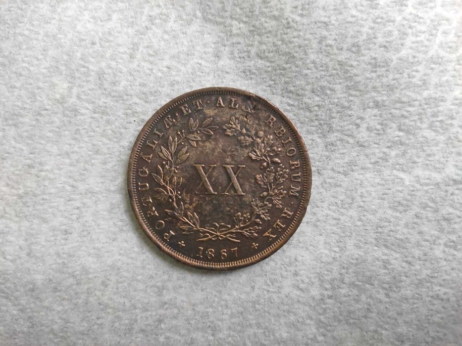 Moeda XX Reis 1867