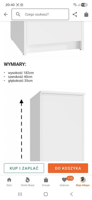 Regał biurowy słupek