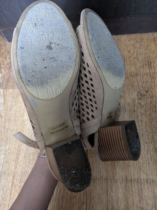 Женские бежевые босоножки 41-41,5 размер