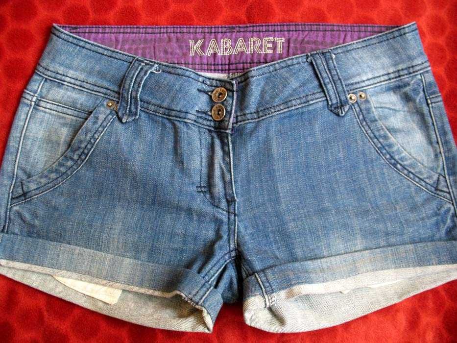 Szorty - spodenki Jeans - 38 / 40 - biodra 108 cm Kabaret