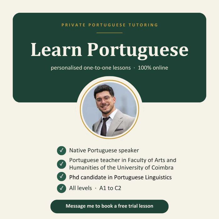 Portuguese lessons (A1-C2) — Online