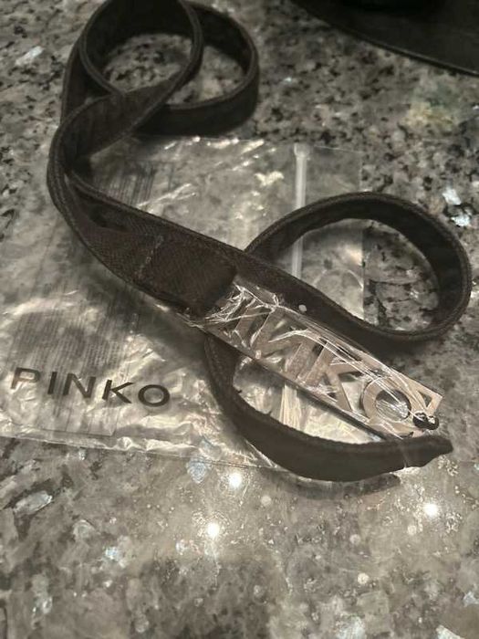 Oryginalny pasek jeans Pinko dł.100cm. Nowy