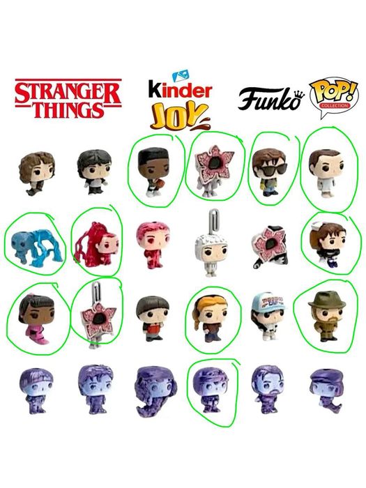 Киндер Joy  Очень Странные Дела (ОСД) Фигурки