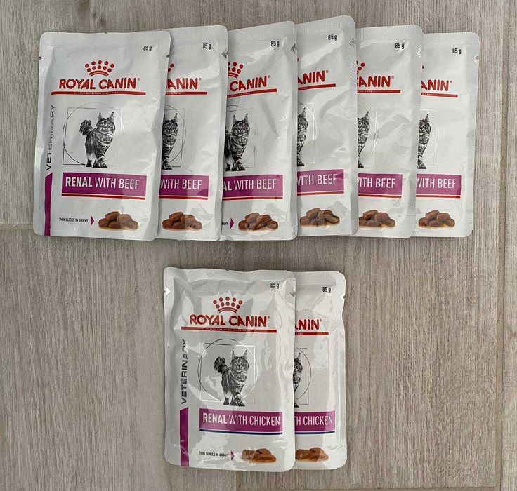 Лікувальний вологий корм для котів Royal Canin Renal (паучі 85 г) — 8 шт