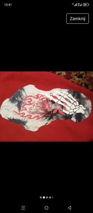Bluza crewneck unikat custom hellfire stranger things hell fire knit