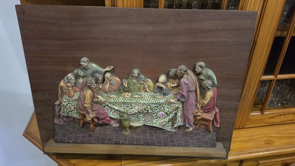 Quadro da Última Ceia em Alto-Relevo