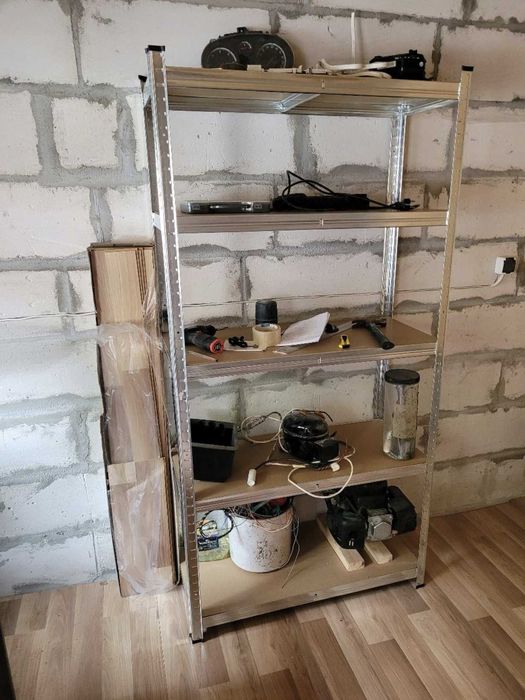 Regał Metalowy Garażowy Warsztatowy 180x90x40cm OCYNK Solidy 875kg